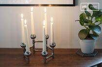 Candelabro cromado Hexabal