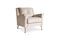 Miniatura Sillón de terciopelo beige Elbrousse Clipped